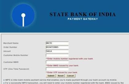 What is IMPS in IRCTC or Other Payment Gateway Page
