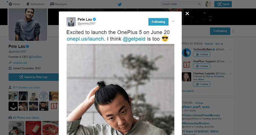 OnePlus 5 Is Coming On June 20 Release Date Of OnePlus 5 In India-techinfoBiT