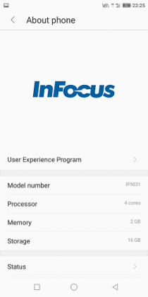 InFocus Vision 3 Review - A Bezel Less Budget Phone With Long Battery Backup - Software-techinfoBiT