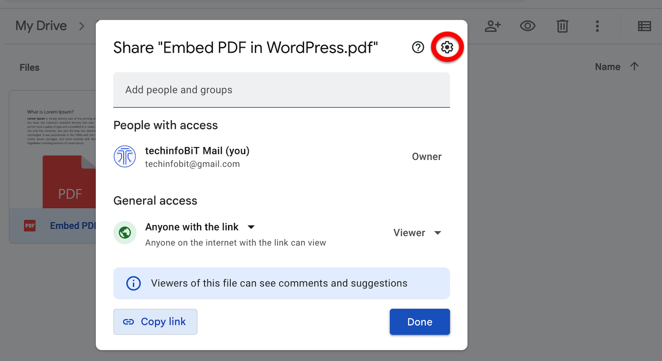 How to Embed PDF in WordPress | Embed PDF from Google Drive-Tech Blog India-Reviews-Tips-How-to Blog-Startup-techinfoBiT